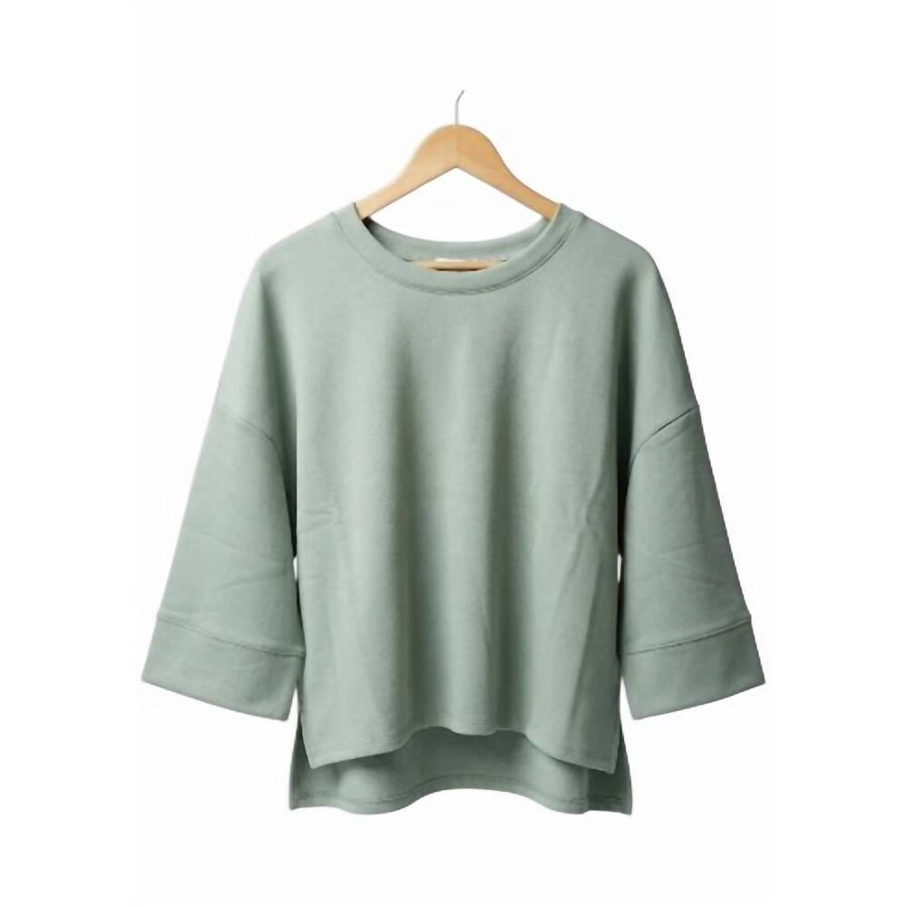 NEW YELETE women's so relaxed ultra comfy top in dried sage